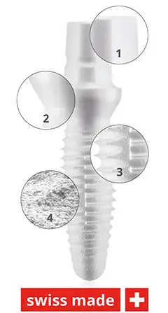 Keramikimplantat aus Zirkon